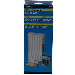Carlon CK225 Wired Door Chime Kit with 2 Lighted Buttons and 16V Transformer